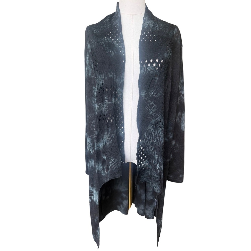 Witchy Whimsigoth Grunge Waterfall Cardigan Sweater Womens Size M Dark Fairy